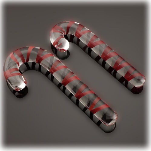 Christmas Candy Cane Glass Anal Plug || Festive Dildo Massager || Vaginal & Anal Stimulation || Adult Butt Plug Gay Intimate Exploration