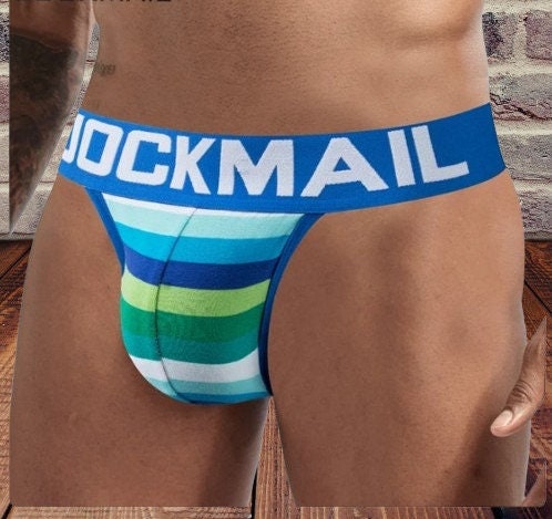 Jockstrap Men's Thong Underwear || Sexy Cotton G-Strings || Breathable String Thong || Gay LGBT Pride Rainbow LGBTQ Queer Sex Bed Bedroom