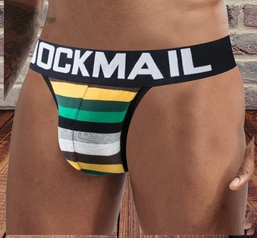 Jockstrap Men's Thong Underwear || Sexy Cotton G-Strings || Breathable String Thong || Gay LGBT Pride Rainbow LGBTQ Queer Sex Bed Bedroom