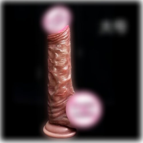 Realistic Skin Dildo with Sliding Foreskin || Dual Layer Liquid Silicone || Strong Suction Cup || Anal Vaginal Play | Sex Toy Women Lesbians