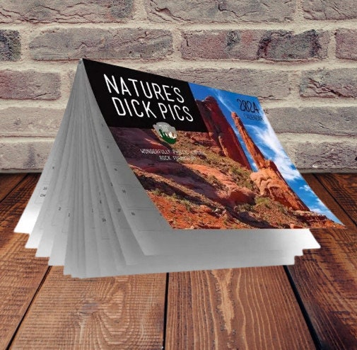 Unique "Nature Dick Pics" 2024 Calendar || Humorous Nature-Themed Wall Calendar || Ideal Christmas & New Year Gift || Funny Natural Cocks