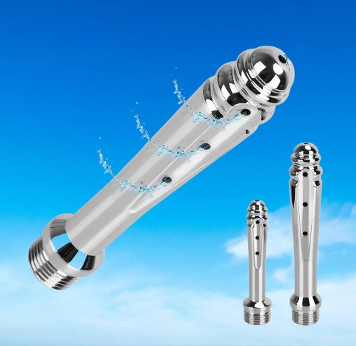 Shower Attachment Anal Washer Nozzle || 7-Hole Butt Plug for Vaginal and Anus Cleaning || Enema Douche for Couples || Bathroom Sex Toy LGBT