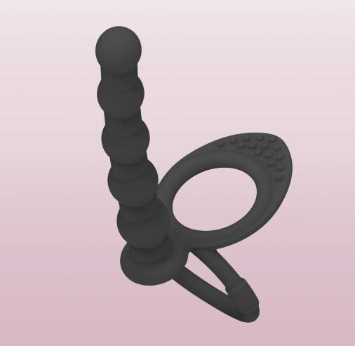 Handcrafted Dual Penetration Anal Plug Set || Silicone Dildo Butt Plug || G-Spot & Anal Beads Stimulator || Versatile Sex Toy for Couples