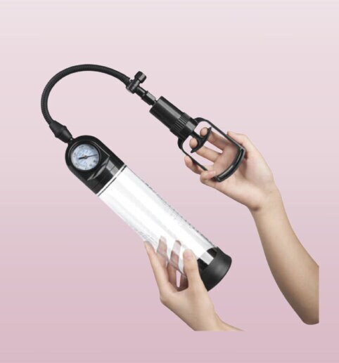 Trigger Penis Pump Enlarger with Power Gauge || Suction Vacuum Extender for Erection Enhancement || UK Discreet Pleasure | Powerful Gay LGBT