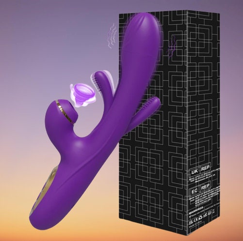 Triple Stimulation Tapping Vibrator for Women || Clitoral Sucker & Rabbit Vibrator || Powerful Female Sex Toy || Clit Flapping Stimulator