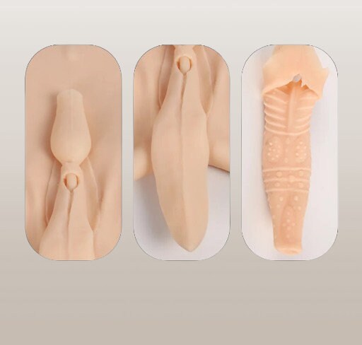 Silicone Fake Vagina Underwear for Crossdressing || Penis Concealment Drag Queen Sissy Pants|| Ivory, Light Beige, Tan || Discreet Shipping