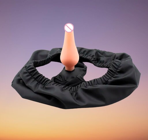 Chastity Panties with Dildo and Anal Plug || Fabric Underwear BDSM Restraint || Adult Sex Toys LGBT Couples || Pegging Solo Public Lesbian