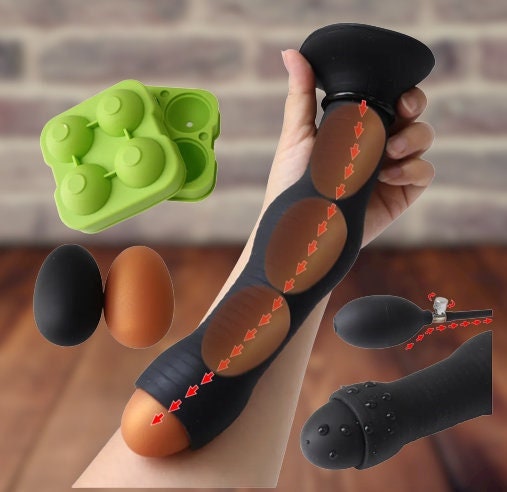 Air Push Ovipositor Dildo Butt Plug || Vagina Anal Ball Stimulation || Adult Erotic Anal Eggs || Sex Toys for Women & Gay | Fantasy Bedroom