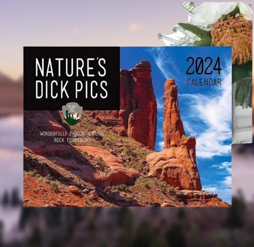 Unique "Nature Dick Pics" 2024 Calendar || Humorous Nature-Themed Wall Calendar || Ideal Christmas & New Year Gift || Funny Natural Cocks