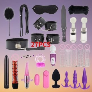 27PC BDSM Toy Kit for Beginners | Plus Size Lingerie & Kinky Couples