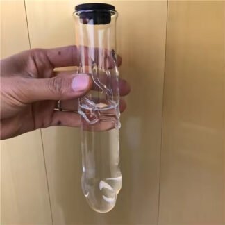 Glass Water Dildo Plug for BDSM, Sex Kink & Plus Size Lingerie Play