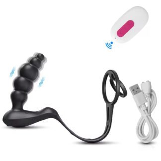 Dual-Ring Vibrating Anal Plug - Remote Controlled