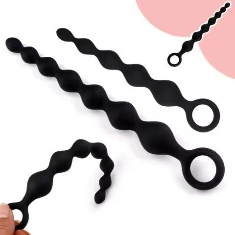 Dual Penetration Anal Plug and Dildo Set