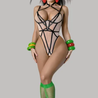 Cut-Out Harness Bodysuit